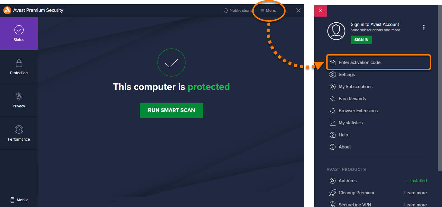 activation code for avast vpn mac